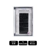 Misyul 0.10D Dramatik Kıvrım 10 Mm Soft Eyelash Doğal İpek Kirpik 16'Lı