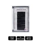 Misyul 0.10D Dramatik Kıvrım 10 Mm Soft Eyelash Takma Kirpik 16'Lı