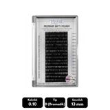 Misyul 0.10D Dramatik Kıvrım 13 Mm Soft Eyelash Takma Kirpik 16'Lı