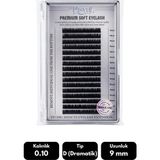 Misyul 0.10D Dramatik Kıvrım 9 mm Soft Eyelash Doğal Ipek Kirpik 16'lı - Siyah