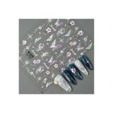 Misyul 5D Tırnak Sticker Yapışkanı Çiçek ve Parıltılı Renkli MIS-3510