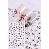 Misyul 5D Tırnak Sticker Yapışkanı Karışık Renkli Çiçek Desenleri Mıs-3836