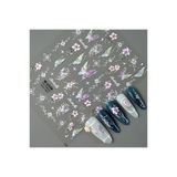 Misyul 5D Tırnak Sticker Yapışkanı Kelebek Çiçek Ve Parıltılı Renkli Mıs-3510