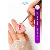 Misyul Oje Karıştırma Paleti Yüzük Tip Gold-Rose Mıs-2400