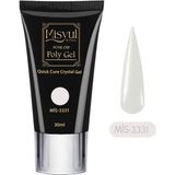 Misyul Poly Jel Protez Tırnak, Hızlı Tırnak Uzatma Polygel 30ML - Beyaz