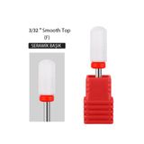 Misyul Seramik Freze Ucu, Protez Tırnak ve Jel Tırnak Uyumlu, 3/32 İnç Smooth Top