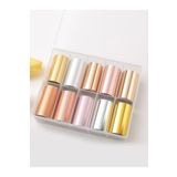 Misyul Tırnak Süsleme Folyo, Nail Art Tırnak Süsleme Folyo Seti 10'lu