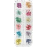Misyul Tırnak Süsleme Kurutulmuş Gerçek Çiçek Nail Art Süsleme 3d Çiçek Model - K7