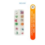 Misyul Tırnak Süsleme Kurutulmuş Gerçek Çiçek Nail Art Süsleme 3D Çiçek Model