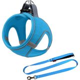 Mita Air Mesh 2'li Bundle Set Kedi Köpek Göğüs Tasması + Köpek Gezdirme Tasması/kayışı - Turkuaz - 3XS