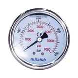 Mitalub Gliserinli Paslanmaz Arkadan Manometre 63mm x 150bar MIGP63150R