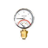 Mitalub Termometreli Alttan Manometre 63mm x 16bar MIT6316B