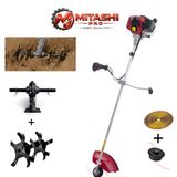 Mitashi Pro MTS52 Benzinli Yan Tırpan 52CC-2HP Akrep Çapalama Makinesi