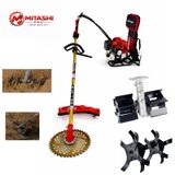 Mitashi Pro ST10 52CC Benzinli Sırt Tırpan Full Aparat Seti Profesyonel Çapa + Çim Biçme Makinesi