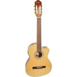 Mitello Ince Kasa Elektro Klasik Gitar LC3923SCEQ Naturel - Siyah