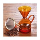 Miter Premium Borosilikat Cam Kahve Demleme Sürahisi 600ML Dayanıklı Tarzı Manuel Kahve Demliği Filtre Aparatlı Şık Tasarım - 0,5 L - Aeropress