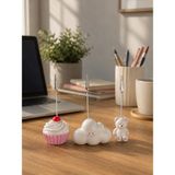 Mithbox 3’lü Sevimli Fotoğraf ve Not Tutucu Seti – Bulut, Ayıcık ve Cupcake Masaüstü Notluk Dekoratif Fotoğraf Tutacağı - Hepsi