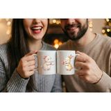 Mithor Shop Aşk Mıknatısı – 2’li Kupa Seti | Sevgililer Günü Özel Tasarım Kupa - Beyaz