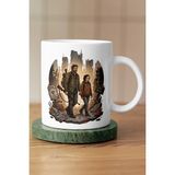 Mithor Shop Karantina Bölgesi Joel ve Ellie The Last Of Us Fan Art Kupa - Beyaz