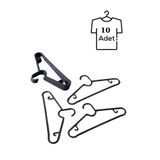 Mithra Life 10 Adet Dolap İçi Elbise Askısı,Pantolon,Gömlek,Ceket,Etek Askısı,Gardrop İçin Slim Plastik Askı (10 Adet) MIT1128