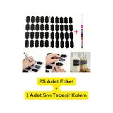 Mithra Life 25 Adet Kavanoz Baharat Kalemli Sticker Etiketi Mıt1102