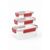 Mithra Life 3 Adet Vakumlu Sızdırmaz Saklama Kabı Seti 375Ml 900Ml 1700Ml Mıt1163
