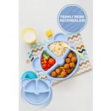 Mithra Life 3 Bölmeli Mavi Bebek Çocuk Yemek Mama Tabağı MIT1115