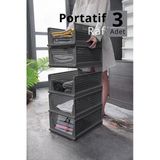 Mithra Life 3 Lü Kayar Raf Organizer – Gri Dolap İçi Kıyafet, Aksesuar Düzenleyici Mıt1263