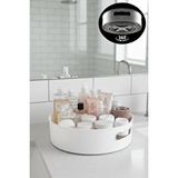 Mithra Life 360 Derece Döner Beyaz Banyo Mutfak Düzenleyici Organizer Toparlayıcı Tepsi MIT1286