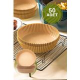 Mithra Life 50 Adet Hava Fritözü Airfryer Pişirme Kağıdı Kalıbı Mıt1170