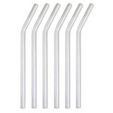 Mithra Life 6 lı Şeffaf Eğimli Cam Pipet MIT1003