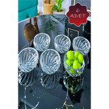 Mithra Life 6'li Cam Lokumluk, Sosluk, Reçellik, Sunumluk Kase 100 ml MIT1174 - 0 - 3 lt - Çok Renkli