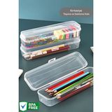 Mithra Life Kalemlik Diş Fırçası Makyaj Seyahat Şeffaf Plastik Saklama Kutusu MIT1237 - Ölçüler:7 cm x 24 cm x 4,5 cm - Dikdörtgen