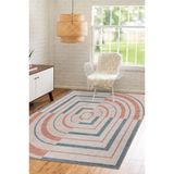 Mitjana Krem Soyut Modern Geometrik Etnik Desenli Boho Makinada Yıkanabilir Hafif Hav Toz Vermez Leke Tutmaz Kaymaz Taban Dijital Makine Baskı Halı Oturma Odası Salon Yolluk Koridor Mutfak Halısı