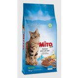 Mito Mix Tavuklu ve Balıklı Renkli Taneli Yetişkin 15 kg Kedi Maması