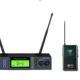 Mito WM-1001 B UHF 100 Seçilebilir Kanallı Tek Yaka Tipi Kablosuz Mikrofon