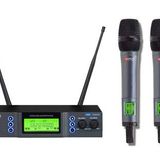 Mito WM-1002 HH UHF 100 Çift El Seçilebilir Frekans Telsiz Mikrofon