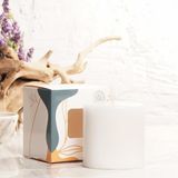 Mitr 7x7 cm Beyaz Silindir Mum - Seçenek