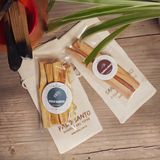 Mitr Palo Santo ve Sandal Doğal Ağaç Tütsü Seti - Renkli - 1 Adet