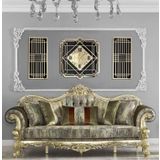 Mitra Dekor Roma Rakamlı Modern Klasik & Geometrik Tasarım Mdf Üzeri Gold Aynalı Pleksi 3Lü Duvar Saat Seti 37 x 42 cm