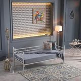 Mitrass Bohemia Daybed Tek Kişilik Sedir Divan Metal Karyola 90x190 - Beyaz - 90 x 190 cm
