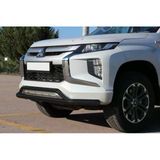 Mitsubishi L200 Off İçin Road Ön Tampon Koruma Demiri Siyah Çiftli Bıyık 2007+ Pst18