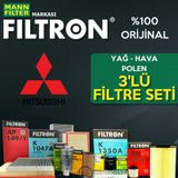 Mitsubishi Lancer 1.5 Filtron Filtre Bakım Seti 2009-2012