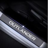 Mitsubishi Outlander Carbon Fiber Kapı Eşiği Yazısı Sticker