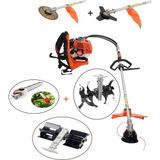 Mitsuyama Japon Sırt Tırpan + Çift Toprak Çapalama + Dal Budama Aparatı Set 63CC 5,7 Hp