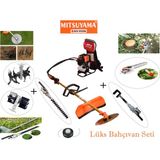Mitsuyama Japon Sırt Tırpan Lüks Bahçıvan Seti 4.2 kw 5.7 hp