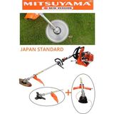 Mitsuyama Japon Sırt Tırpan Ot Çalı Çim Biçme Makinesi Ot Biçme Aparatlı Set 63CC 5,7 Hp