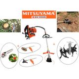 Mitsuyama Japon Sırt Tırpan + Toprak Çapalama + Dal Budama Aparatı Set 63CC 5,7 Hp
