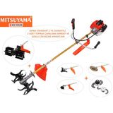 Mitsuyama Japon Yan Tırpan 5,7 Hp 63 cc Benzinli Toprak Çapalama Makinesi 2 Yıl Garantili Metal