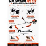 Mitsuyama Japon Yan Tırpan + Çift Toprak Çapalama + Kancalı Zeytin Silkeleme Aparatı 63CC 5,7 Hp
